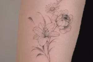 fine line spine tattoo